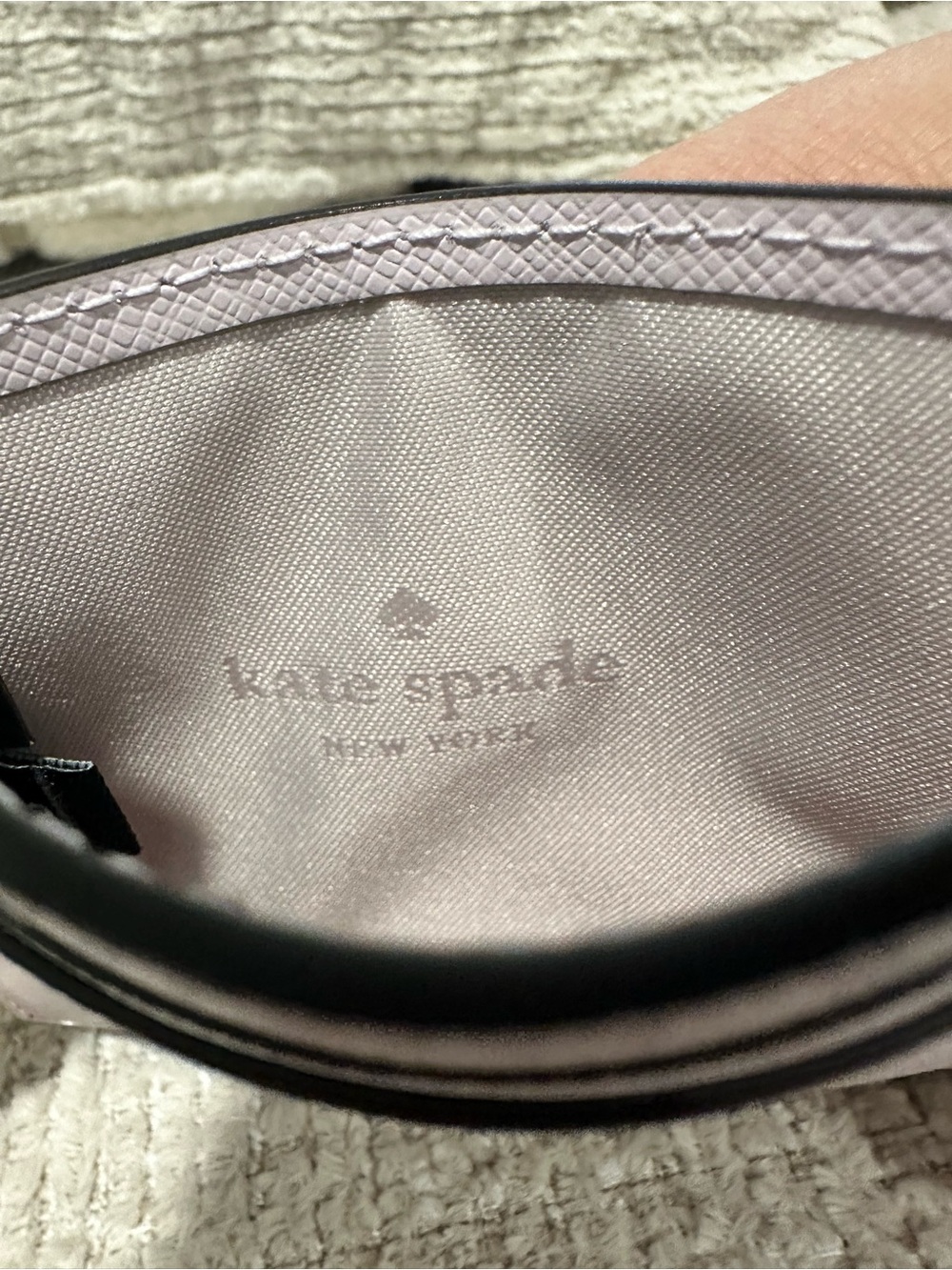 NWT-Kate Soade Pale Pink Saffiano Leather Card Holder - Picture 5 of 7